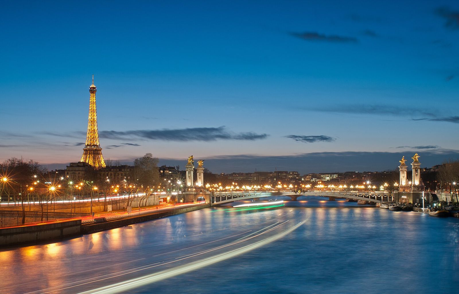 The Seine at night